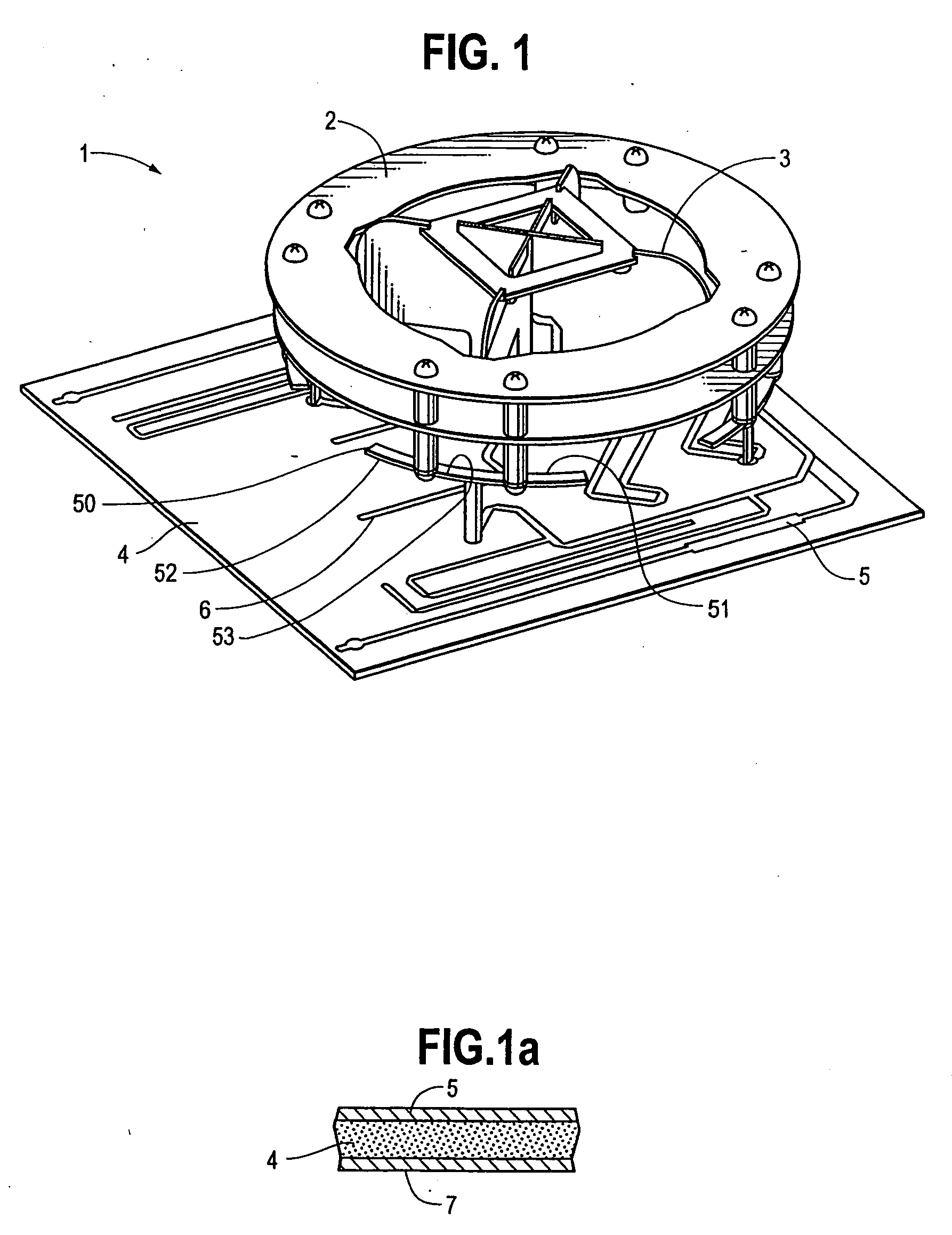 Antenna element, feed probe; dielectric spacer, antenna and method of communicating with a plurality of devices