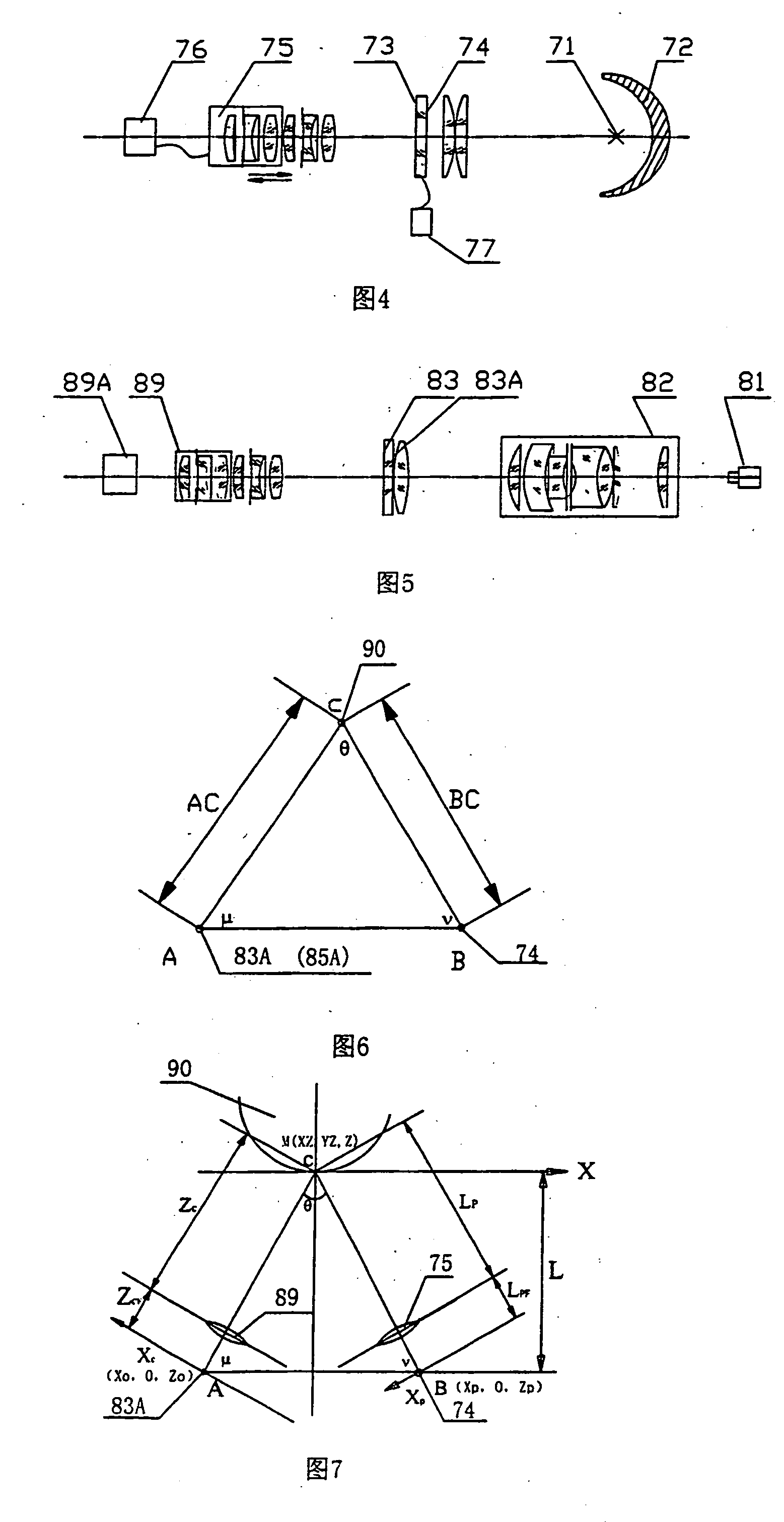 Sensing device for measuring the three-dimension shape and its measuring method