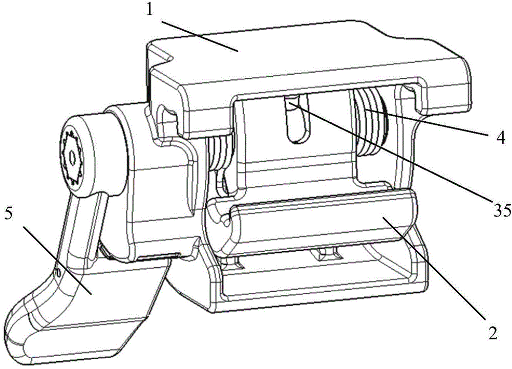 Clamping device for side guide rail of operating bed