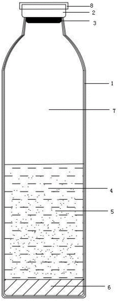 Body fluid enrichment culture bottle and preparation method thereof