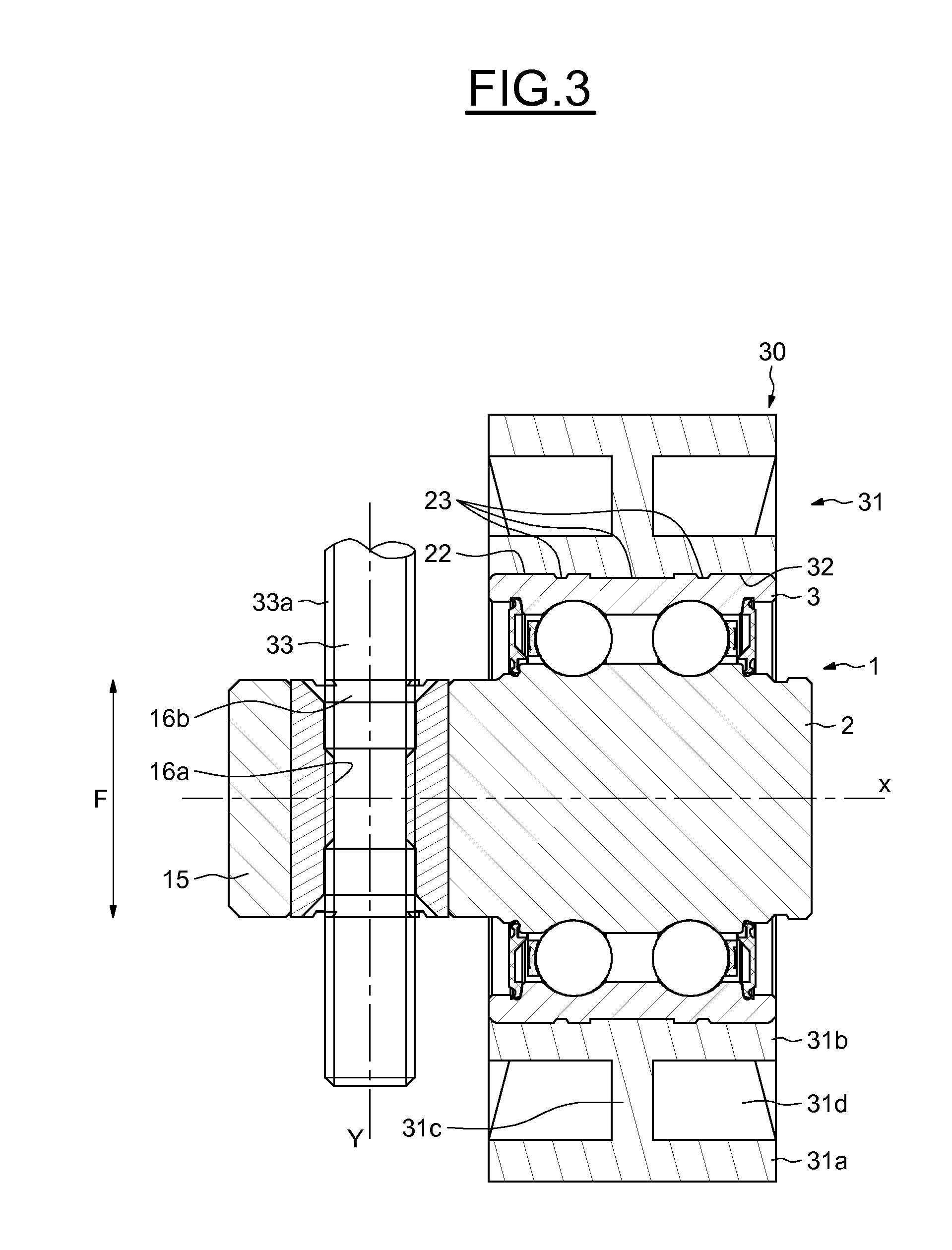 Rolling bearing for tensioning roller device and associated tensioning roller