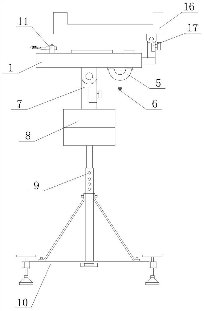 Geographic information engineering surveying and mapping device