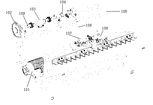 Reciprocating double moving cutter cutting test device