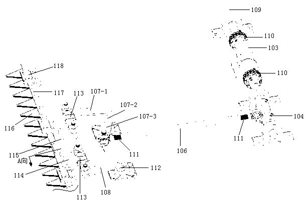 Reciprocating double moving cutter cutting test device