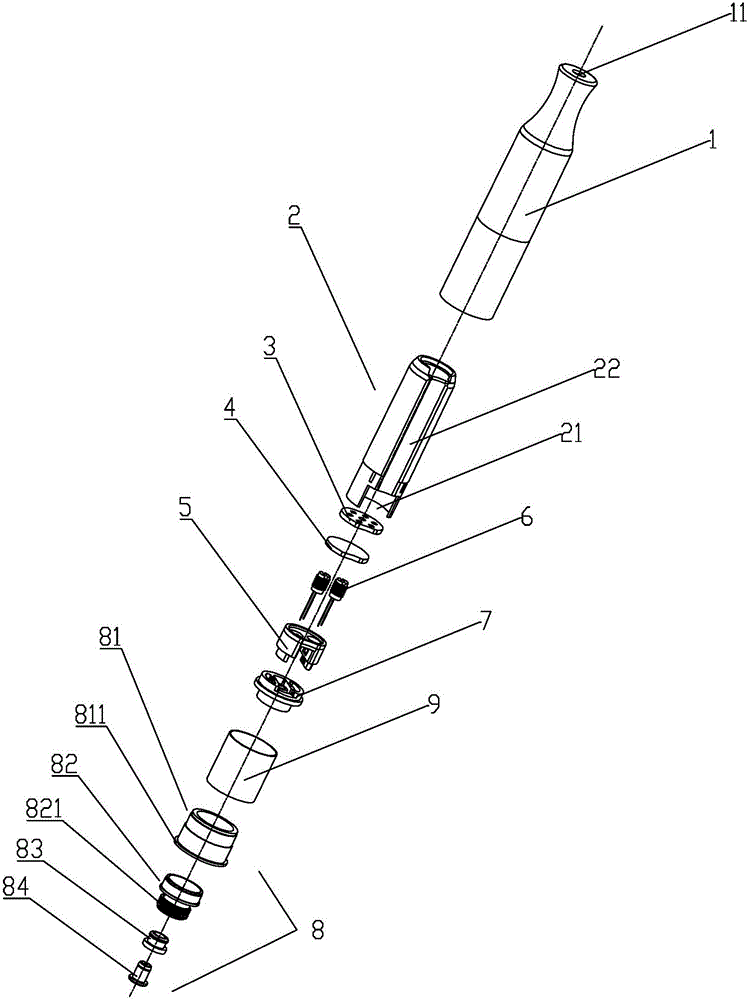 Electronic cigarette atomizer using vertical ceramic atomizing units