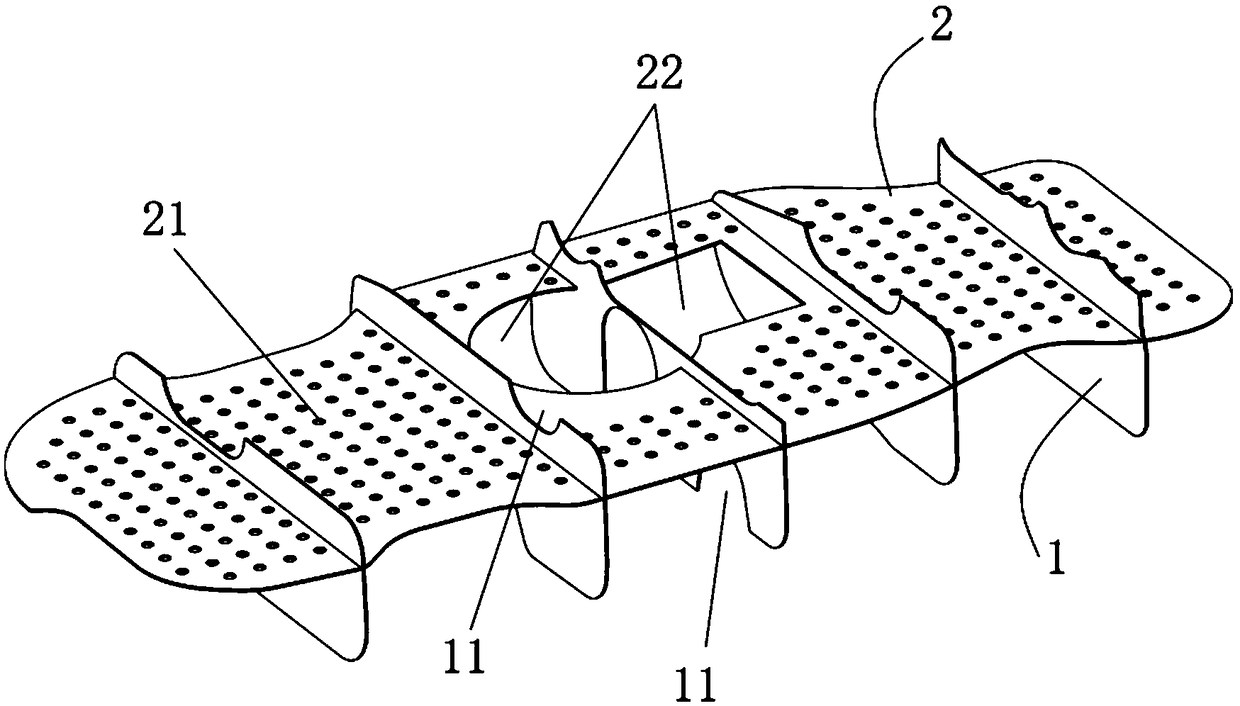 Novel fuel tank wave-proof plate structure and fuel tank