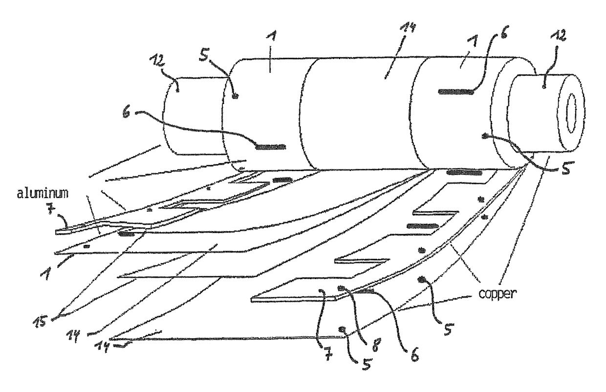 Lithium secondary cell array