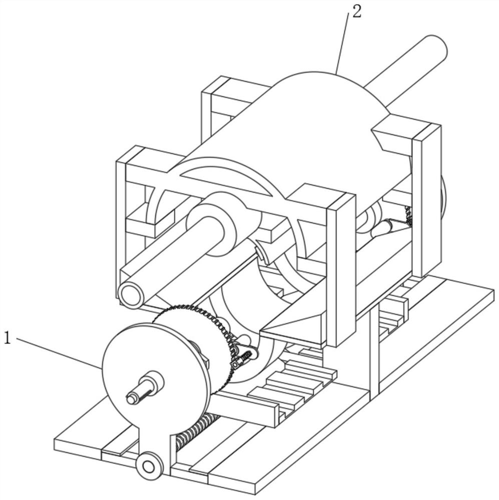 Insulation middle layer layer-by-layer coating equipment of heat distribution pipeline