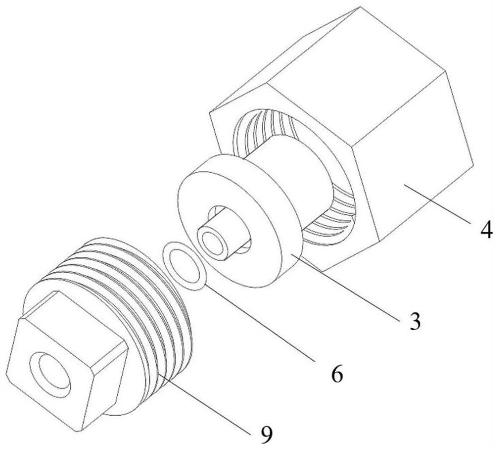 Freely-detachable gold wire sealing connection device for superfluid helium temperature zone and implementation method