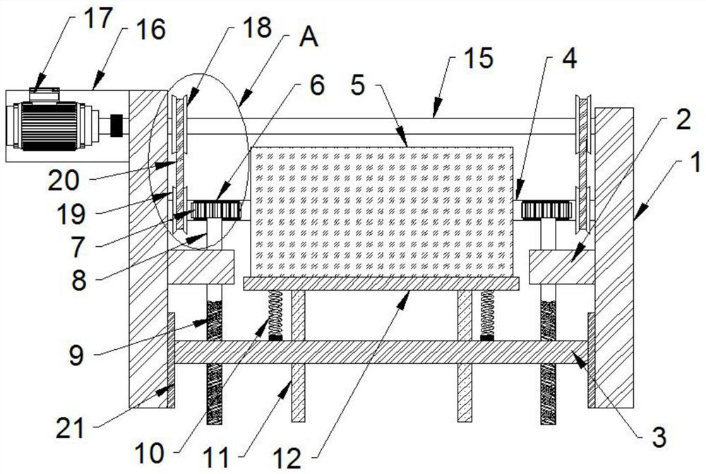 A kind of auxiliary winding device of cotton spinning sliver parallel winding machine