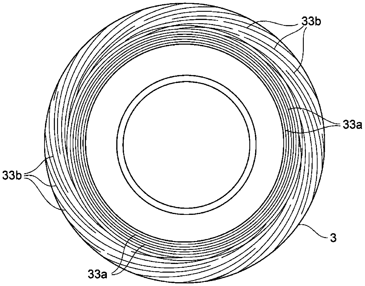 Surface processing method of disc component of sealing device and sealing device