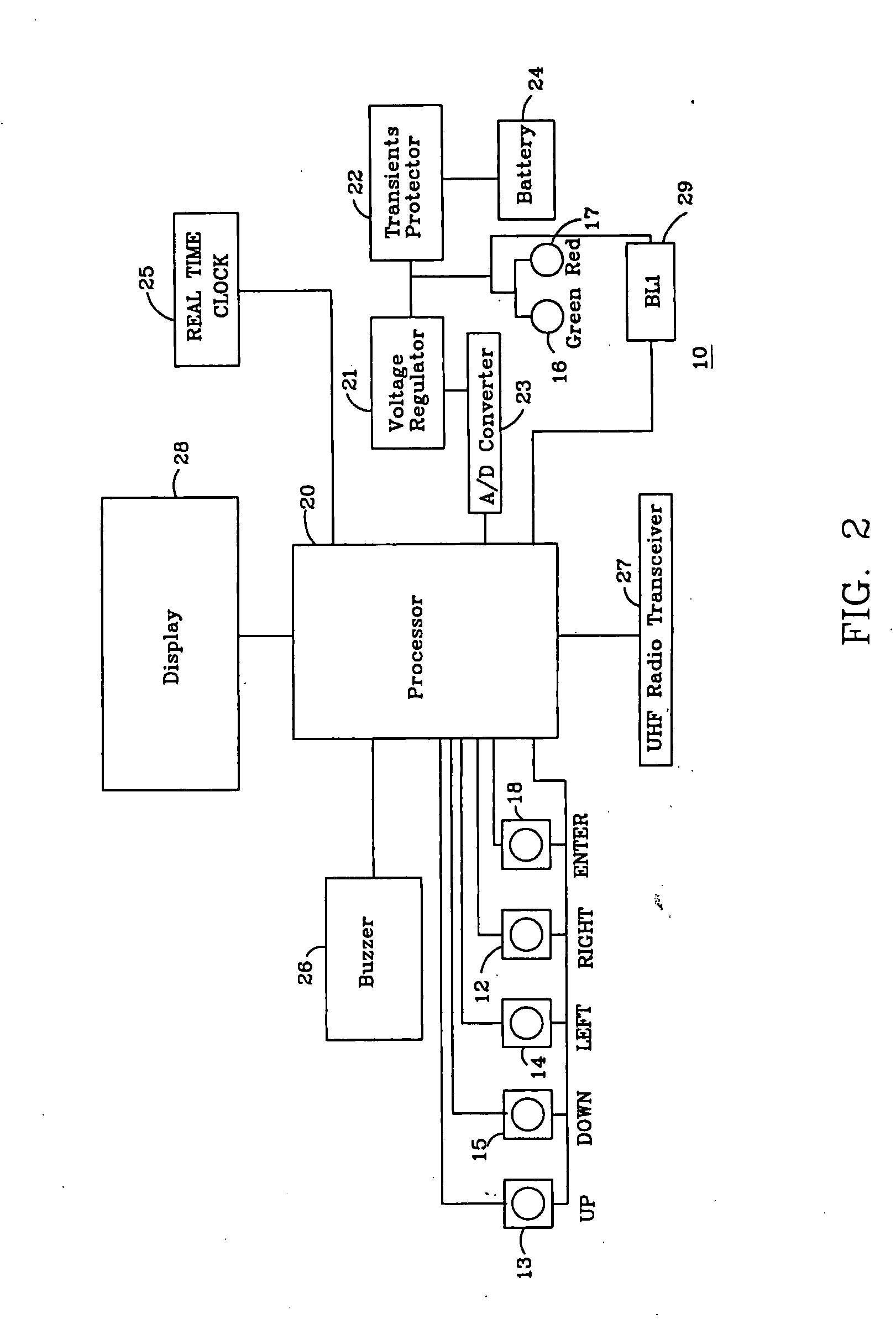 Battery voltage monitor