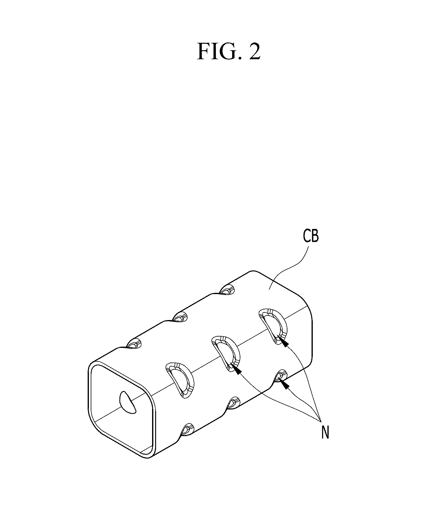 Notch pressing device for crash box of vehicle