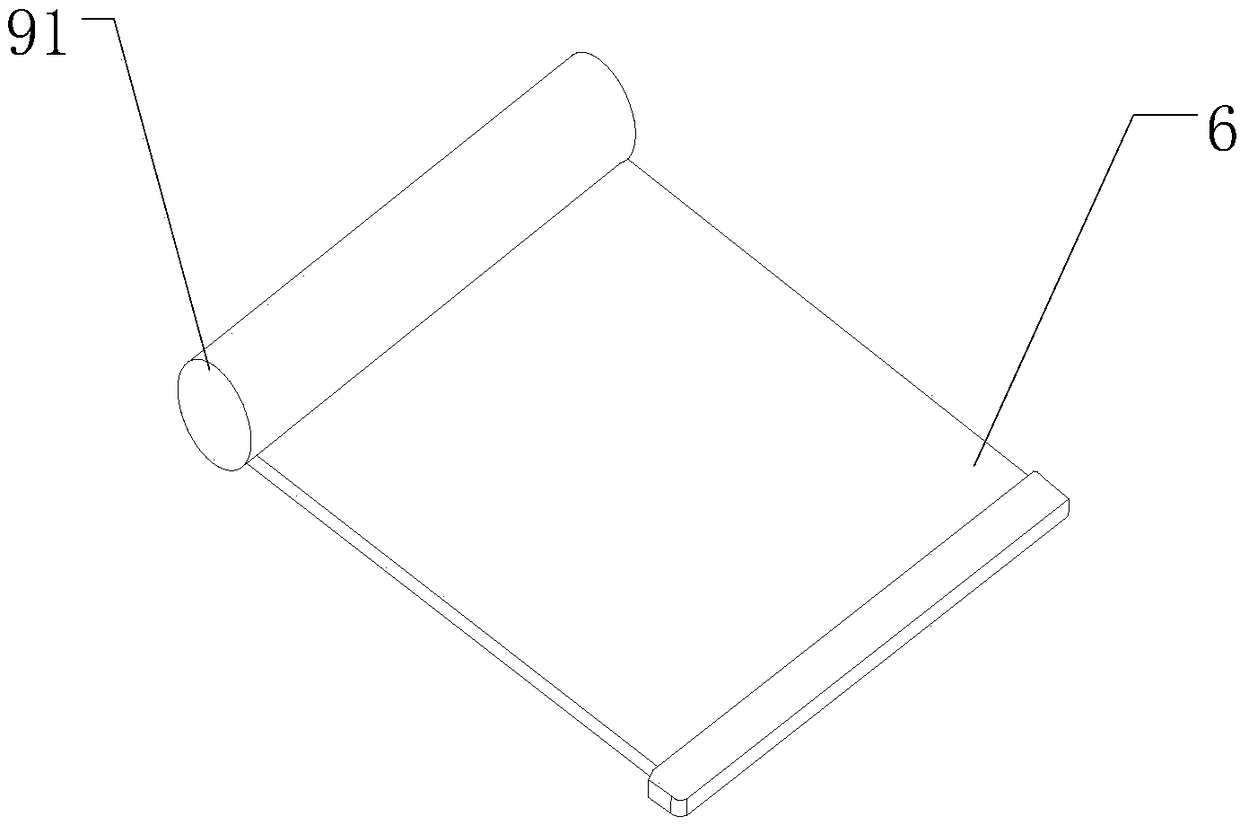 Flexible display equipment supporting component and flexible display equipment