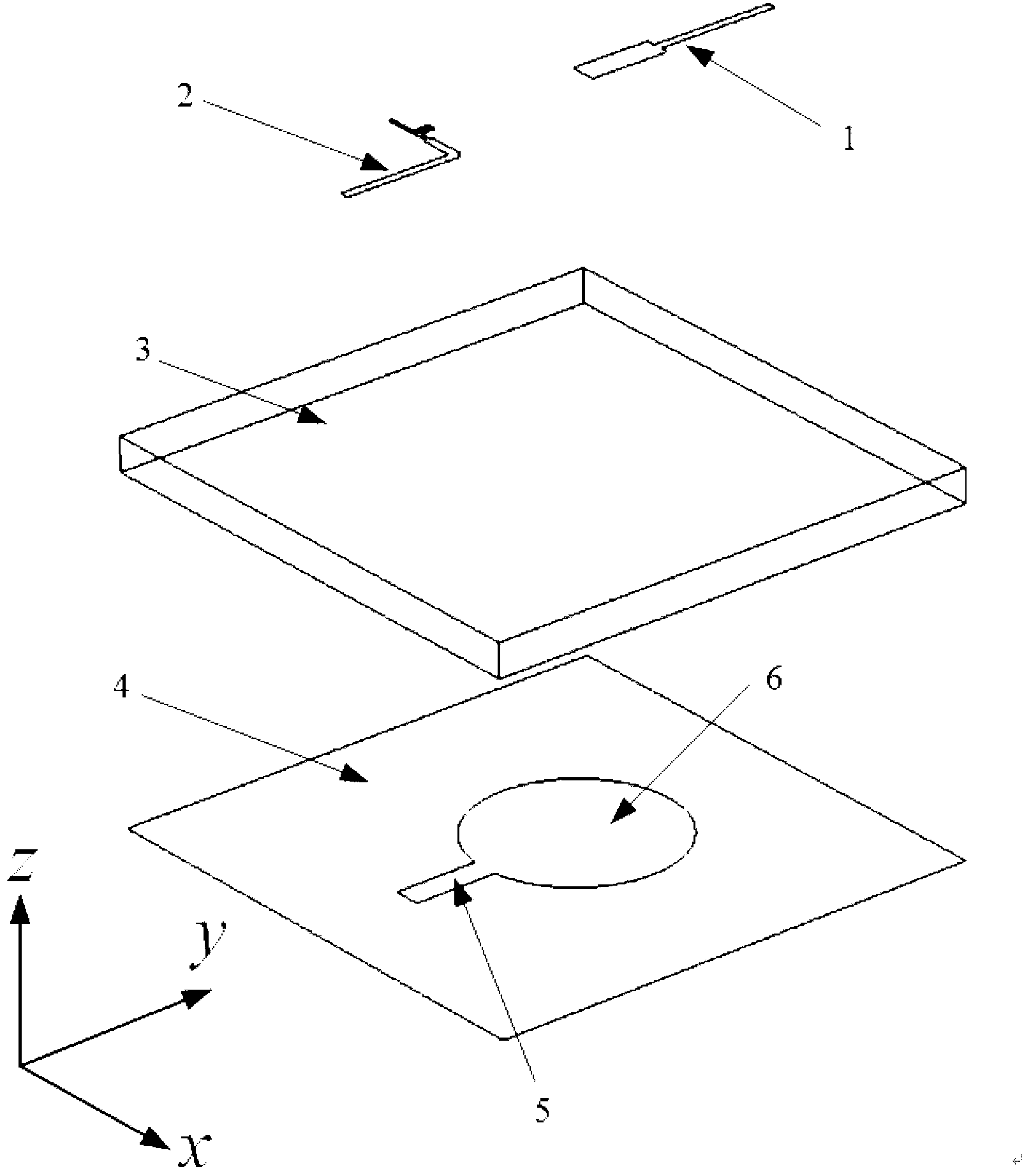 Broadband dual polarized antenna based on single-chip double-sided printed-circuit board