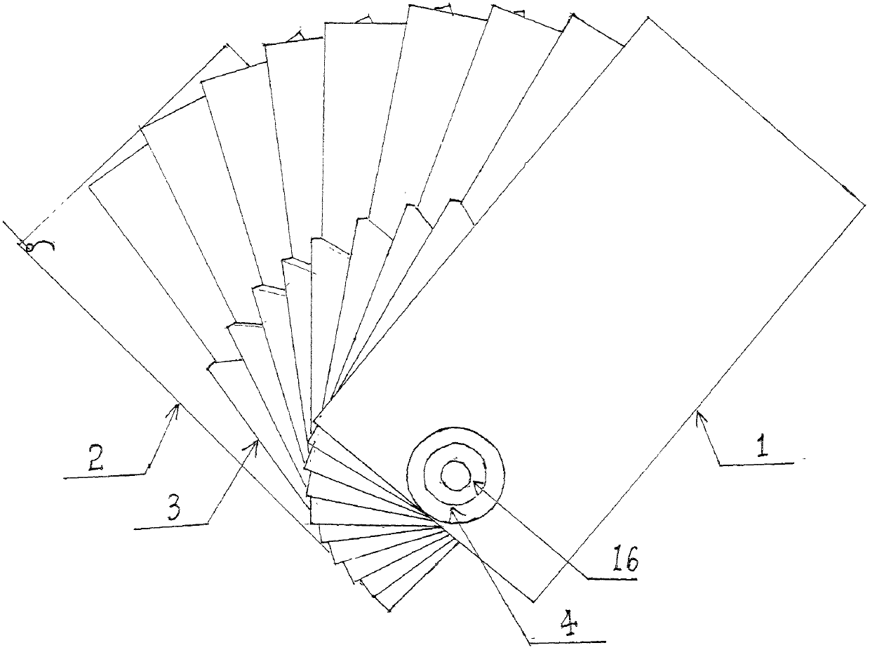 Automatic fan-shaped card box