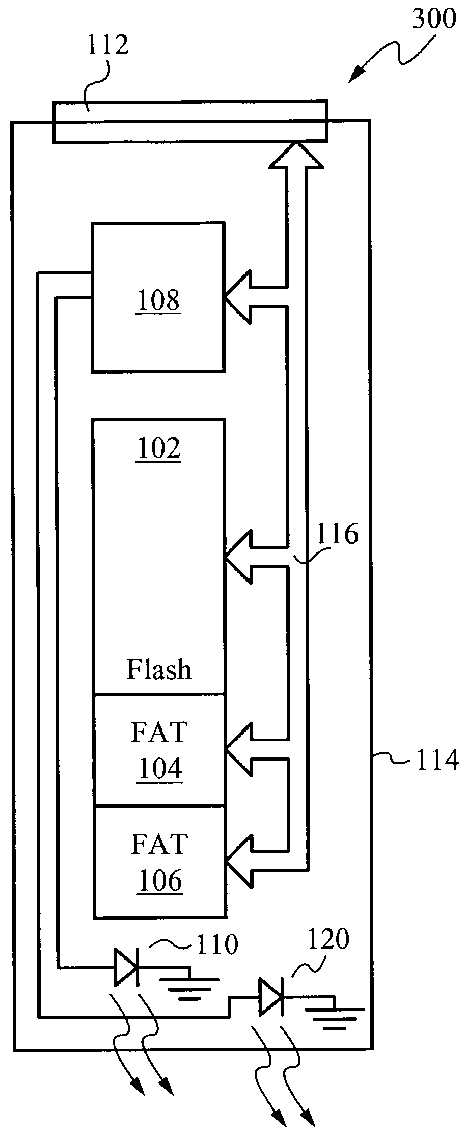 Removable memory media with integral indicator light