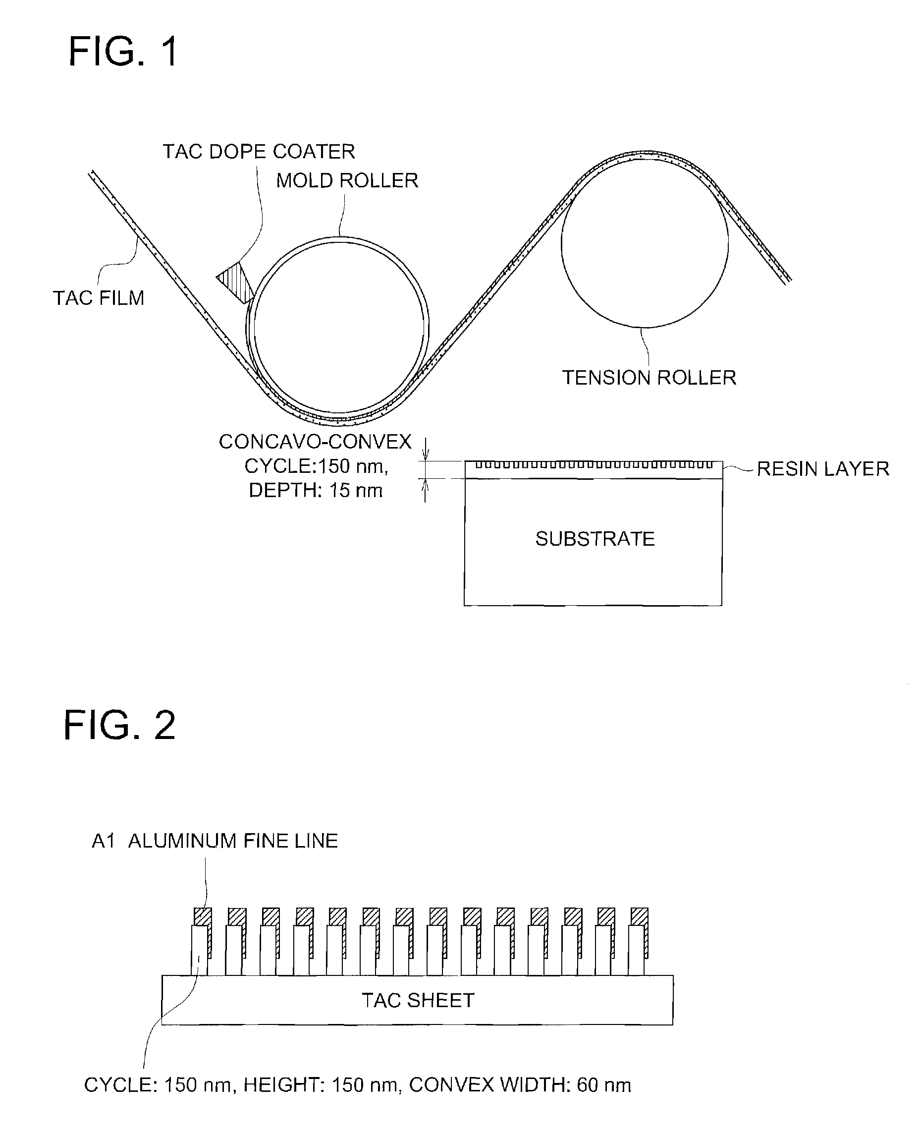 Method for manufacturing an optical film having a convexoconcave structure