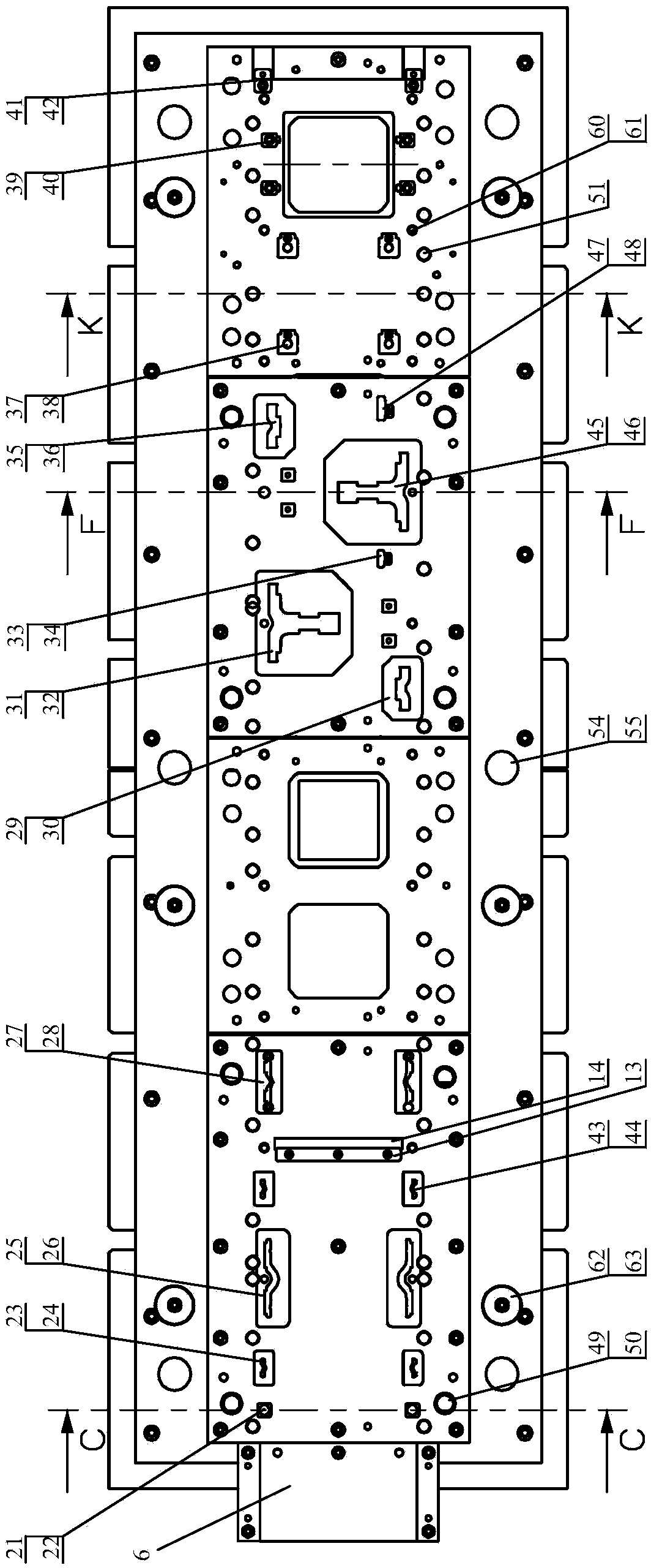 Suspension supporting base multi-station progressive die