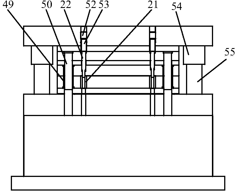 Suspension supporting base multi-station progressive die