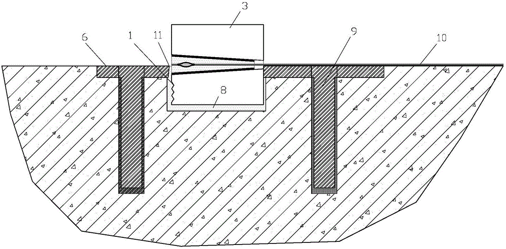 Anchor assembly, an anchoring structure and construction process thereof