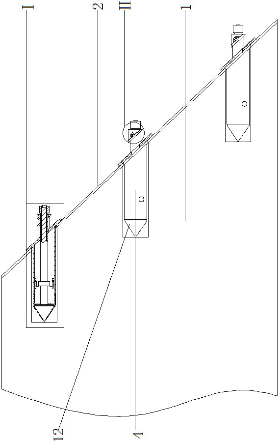 A rapid reinforcement device for slope protection of river dam subgrade