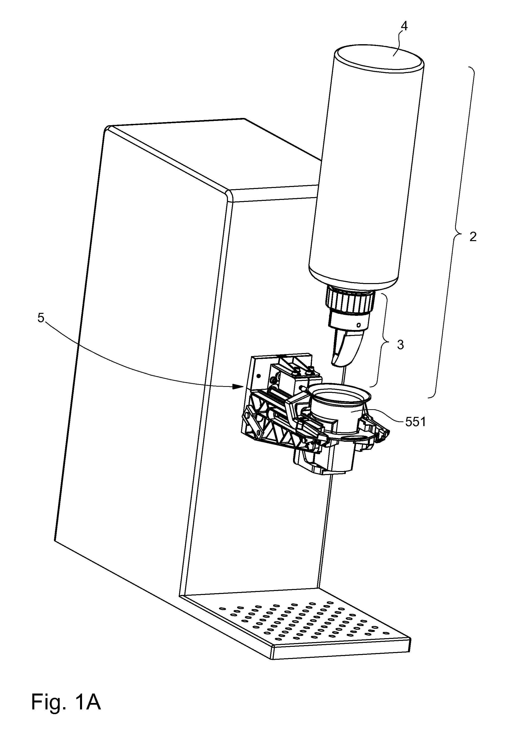 Device for dispensing a liquid