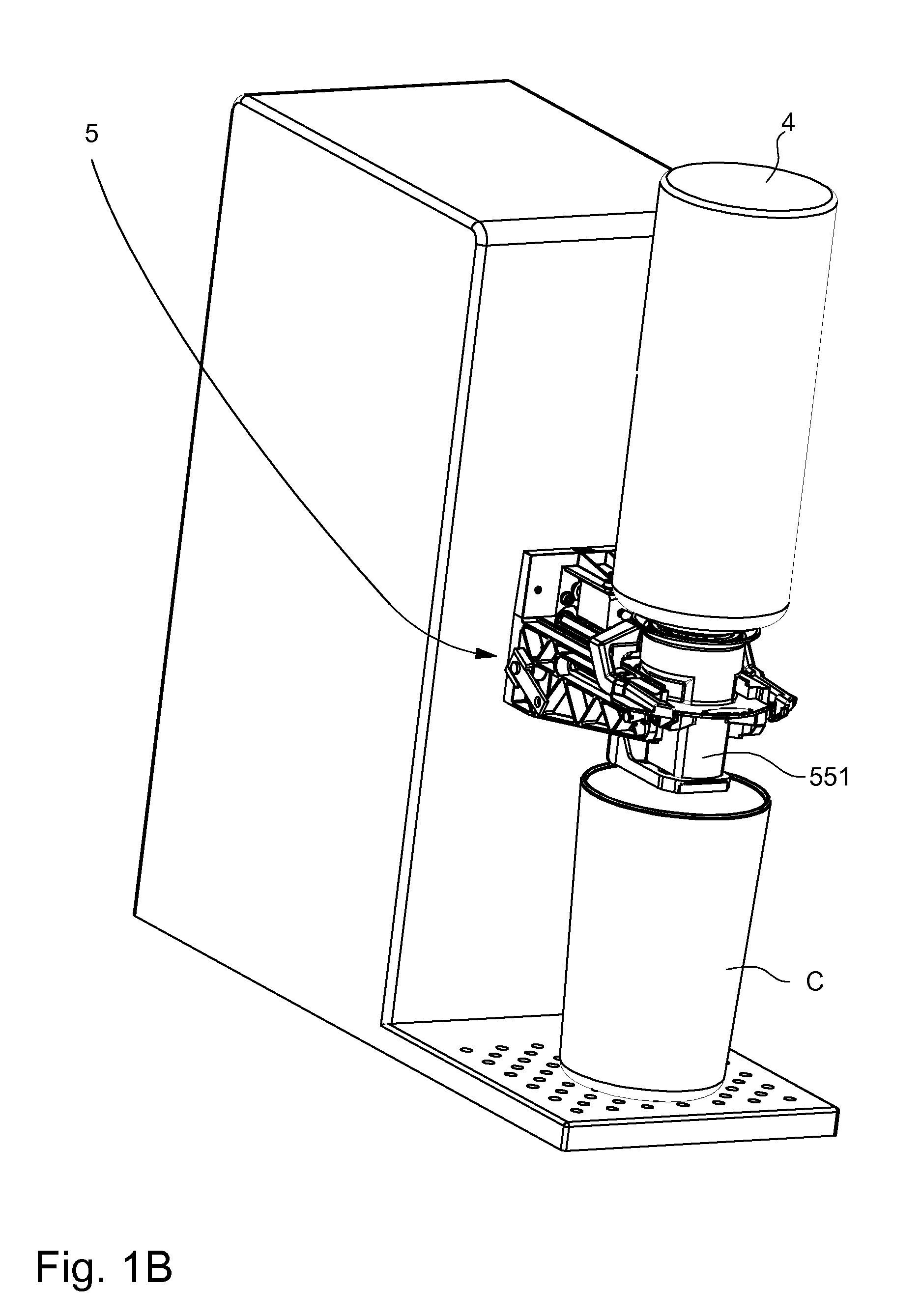 Device for dispensing a liquid