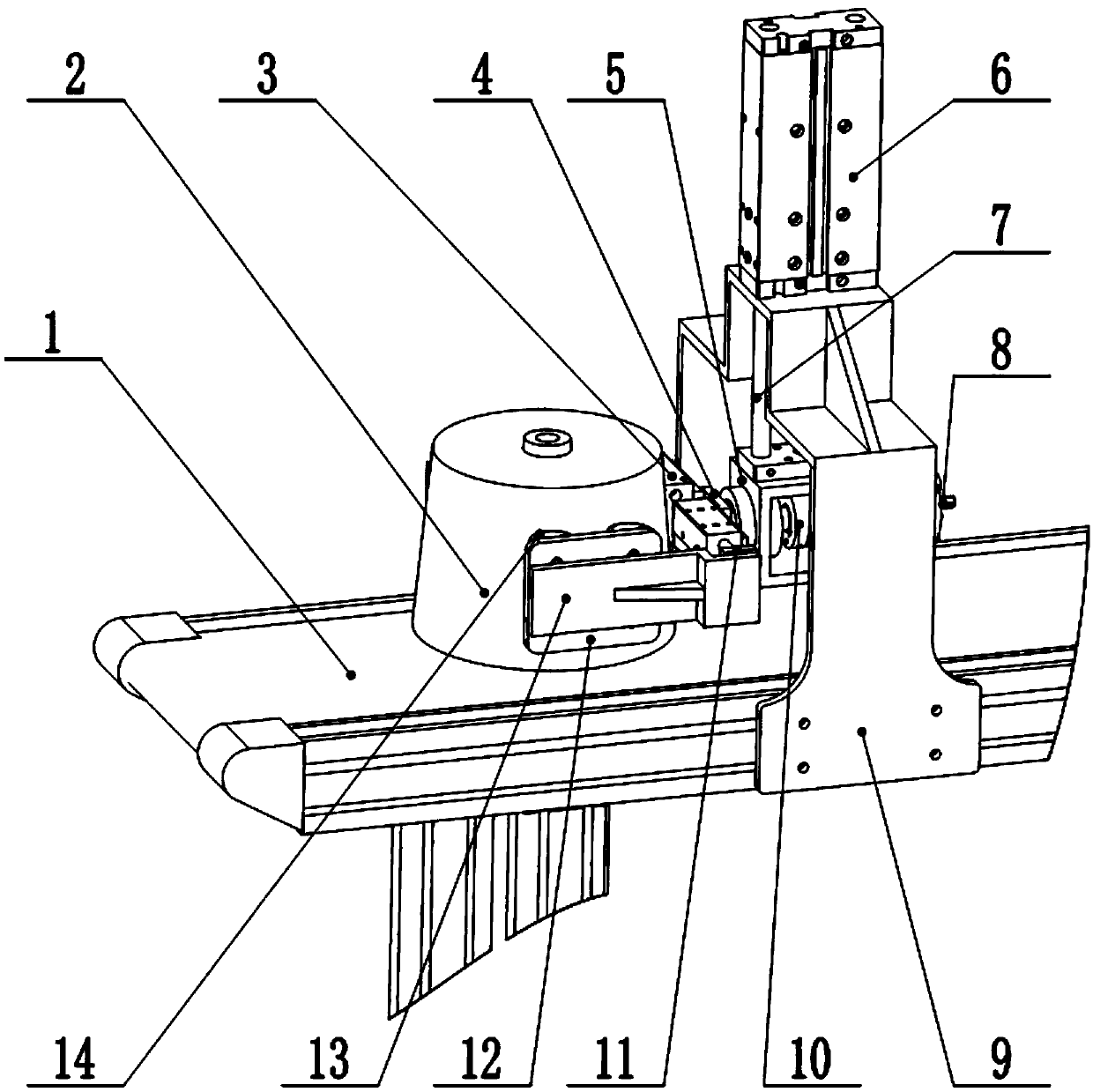 Cone yarn overturning device and working method