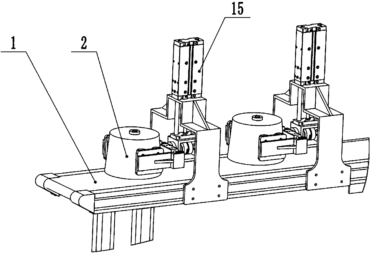 Cone yarn overturning device and working method