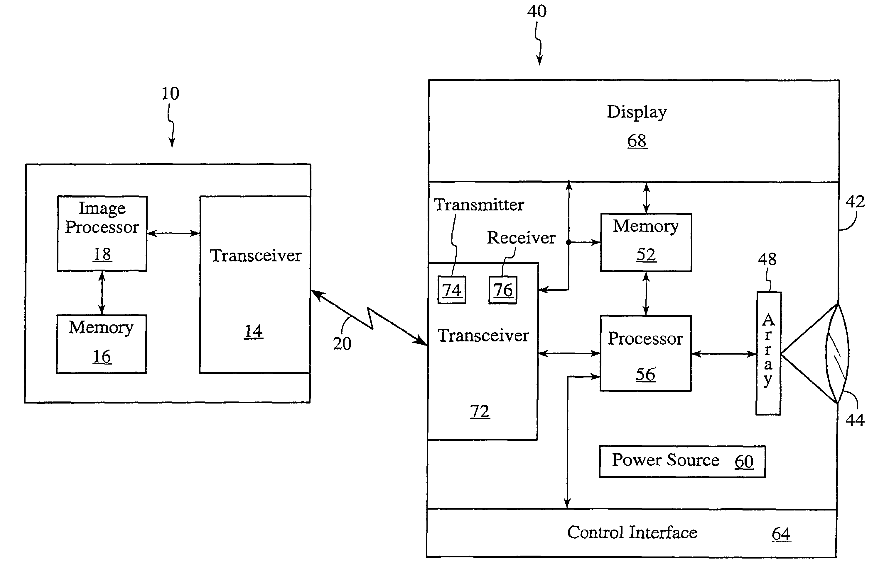 Wireless hand-held digital camera