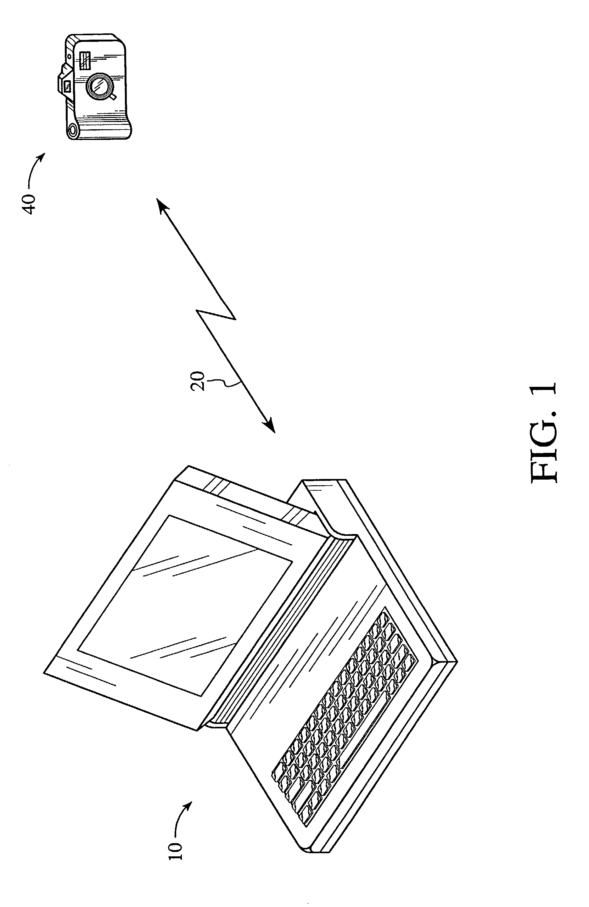 Wireless hand-held digital camera