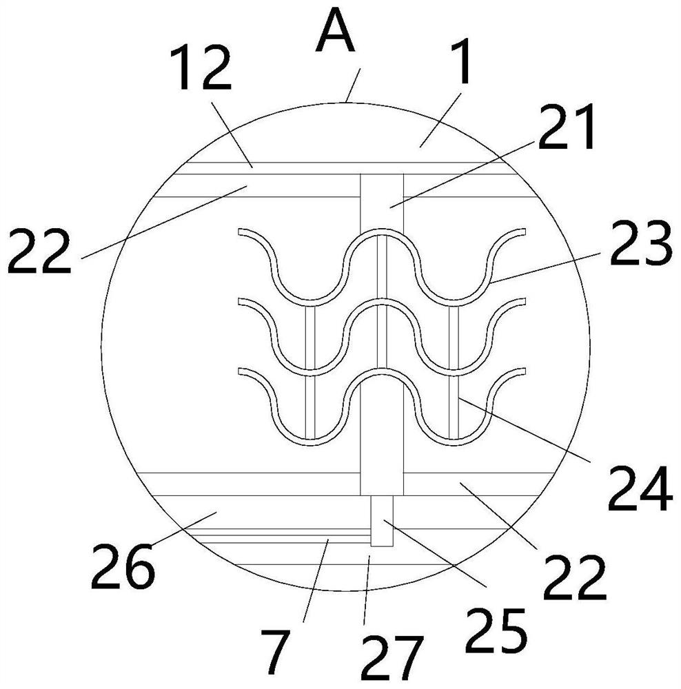 Separated linkage flow guide type tank body of water tank truck