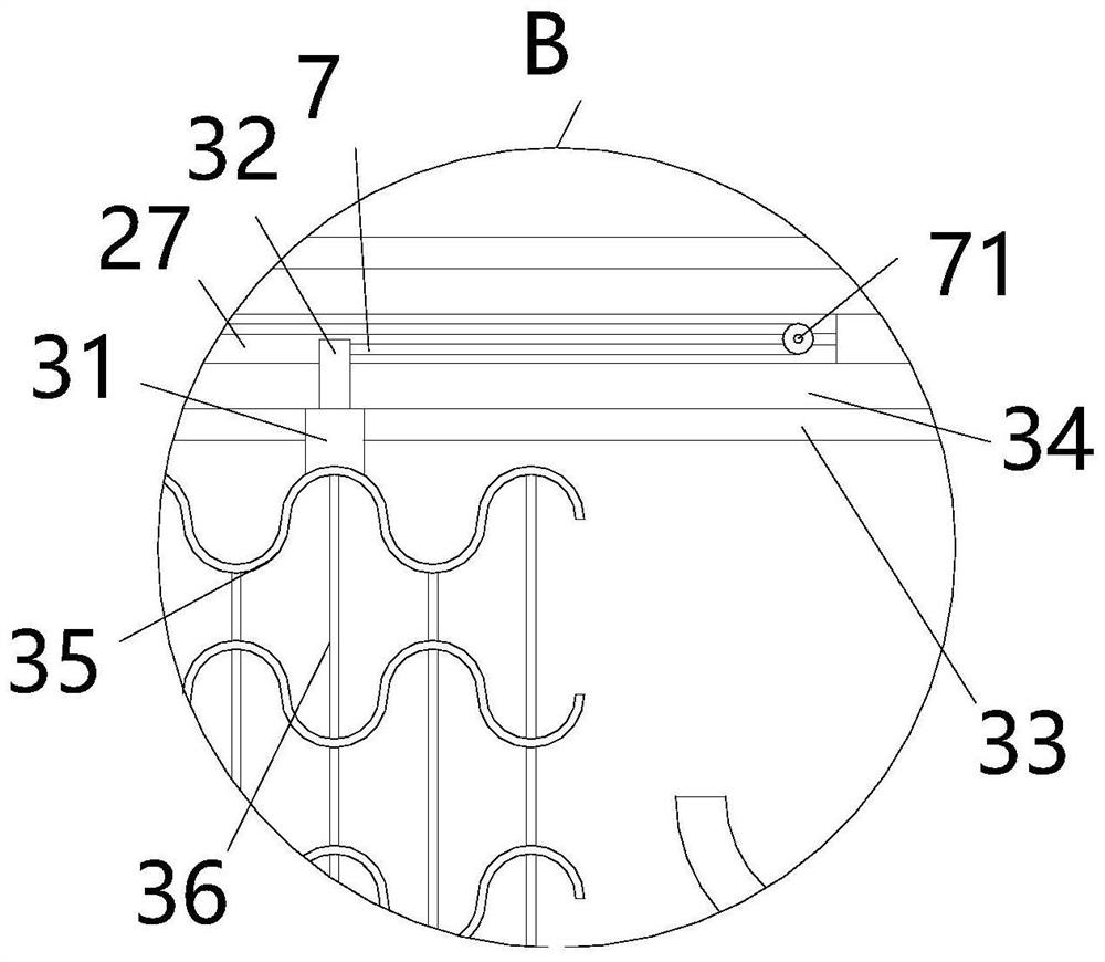 Separated linkage flow guide type tank body of water tank truck