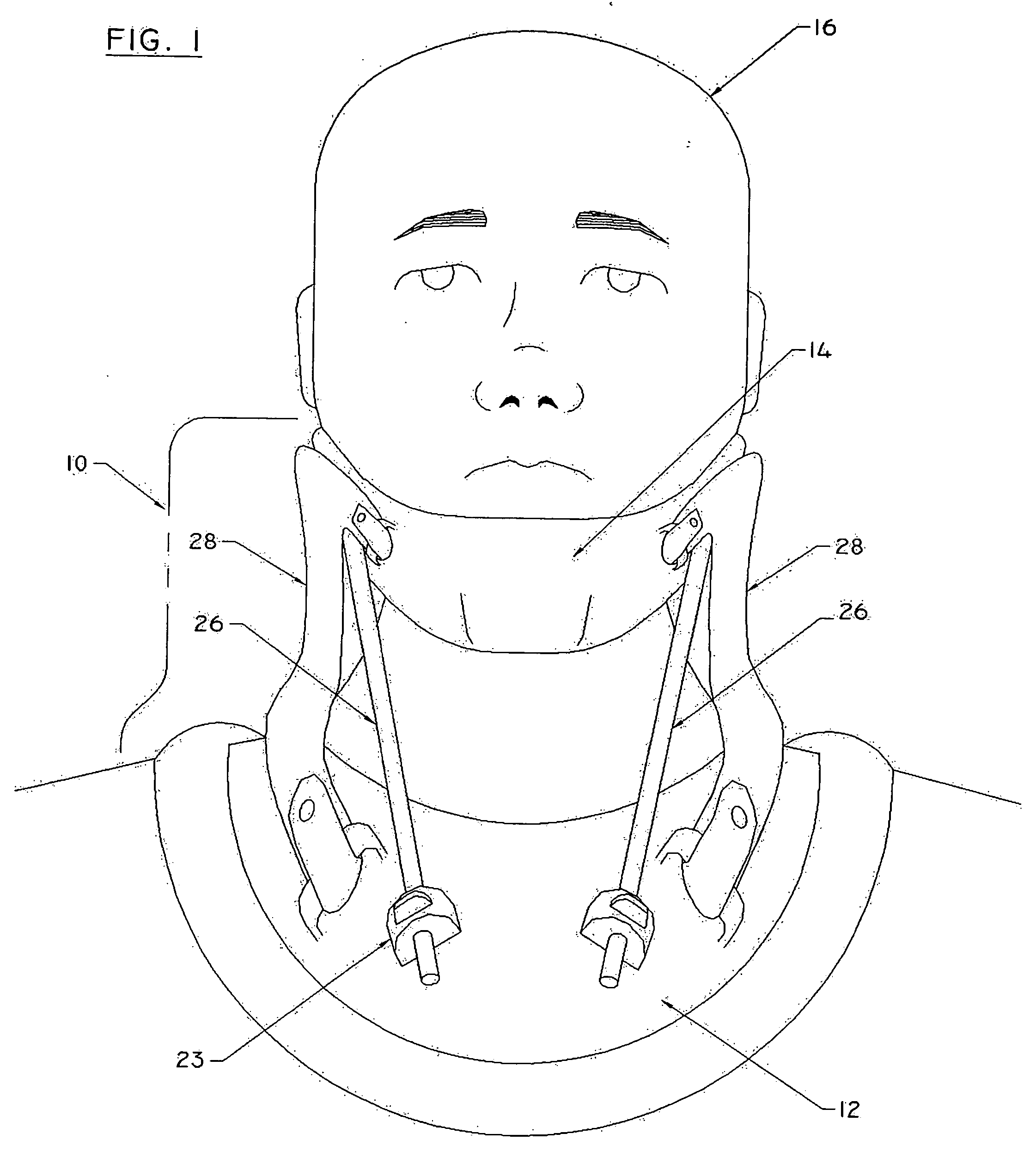 Forward head posture correction collar