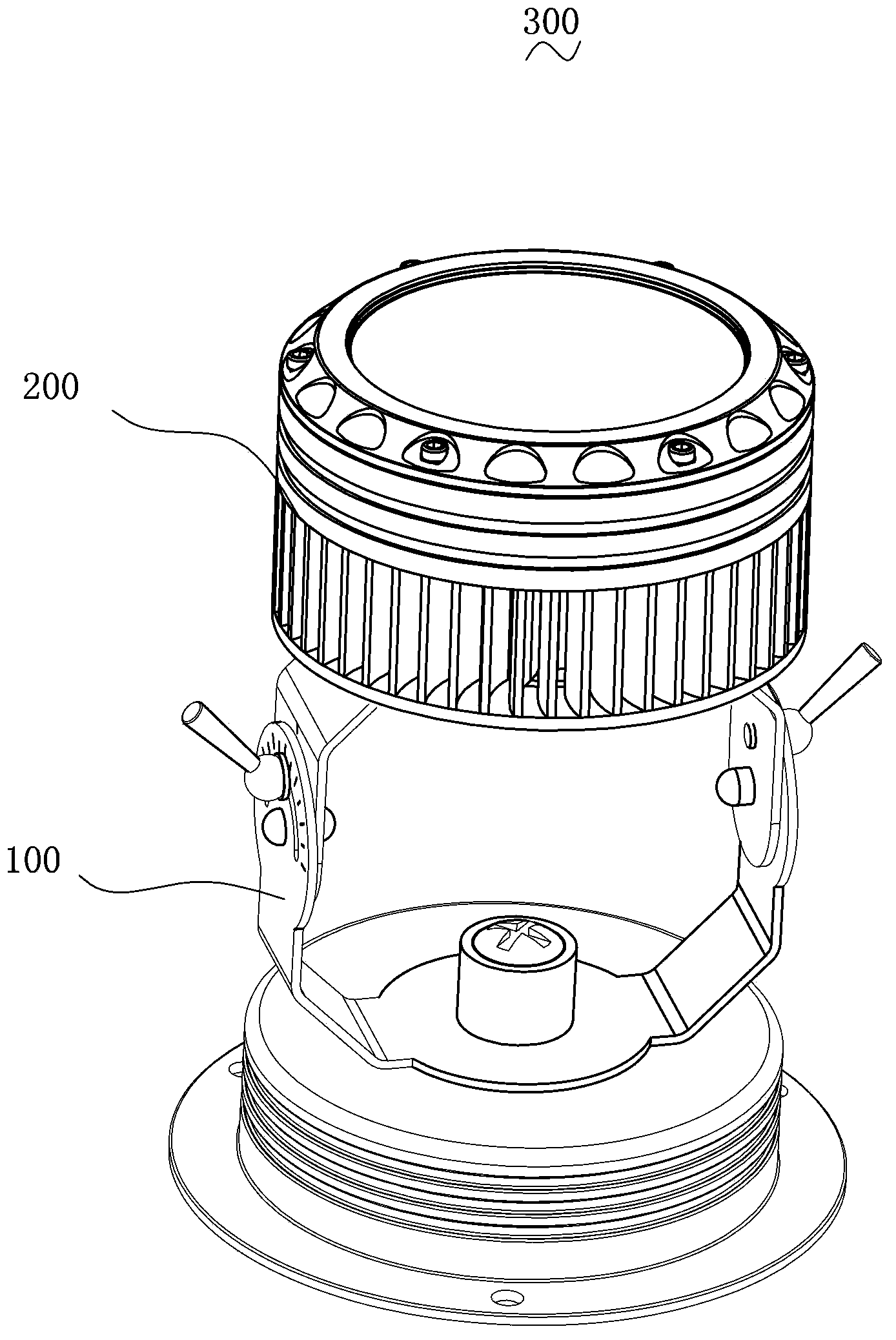 Lamp rotating mechanism and lamp