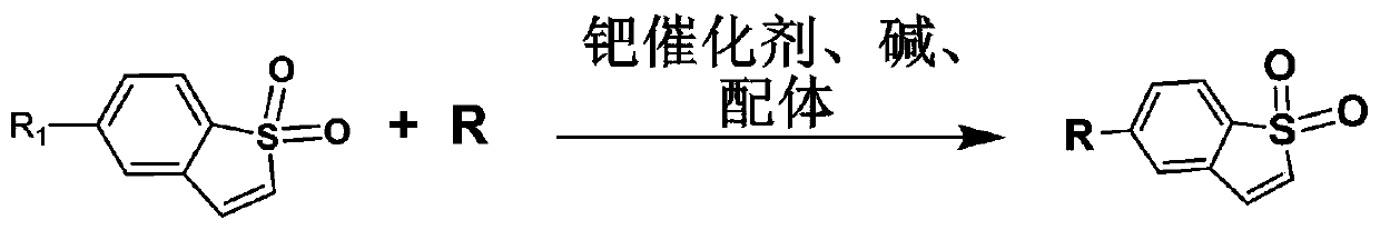 Benzothiophene derivative room-temperature phosphorescent material and preparation method thereof