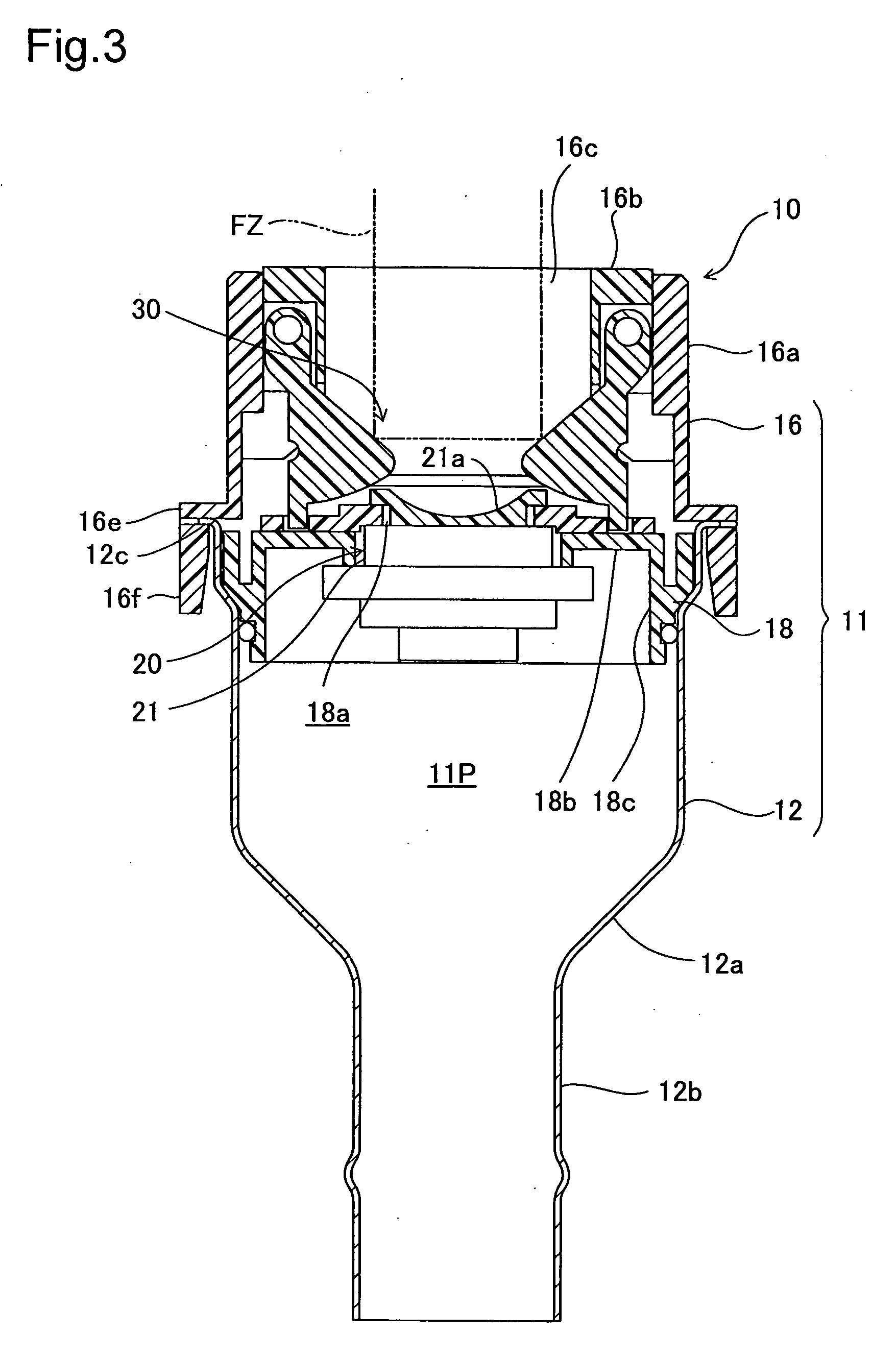 Fuel tank opening-closing device