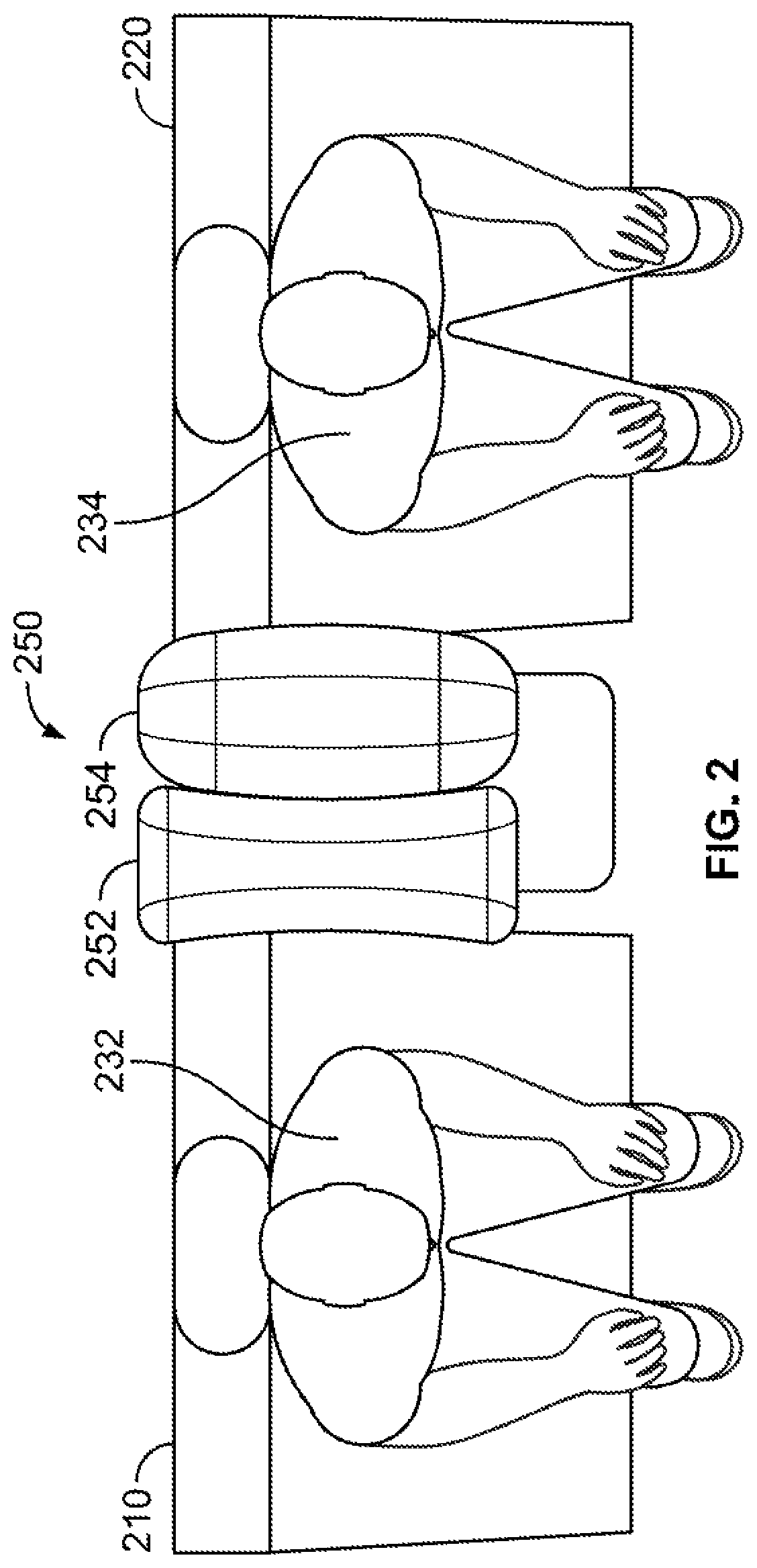 Airbag arrangement for protection in a far-side vehicular crash