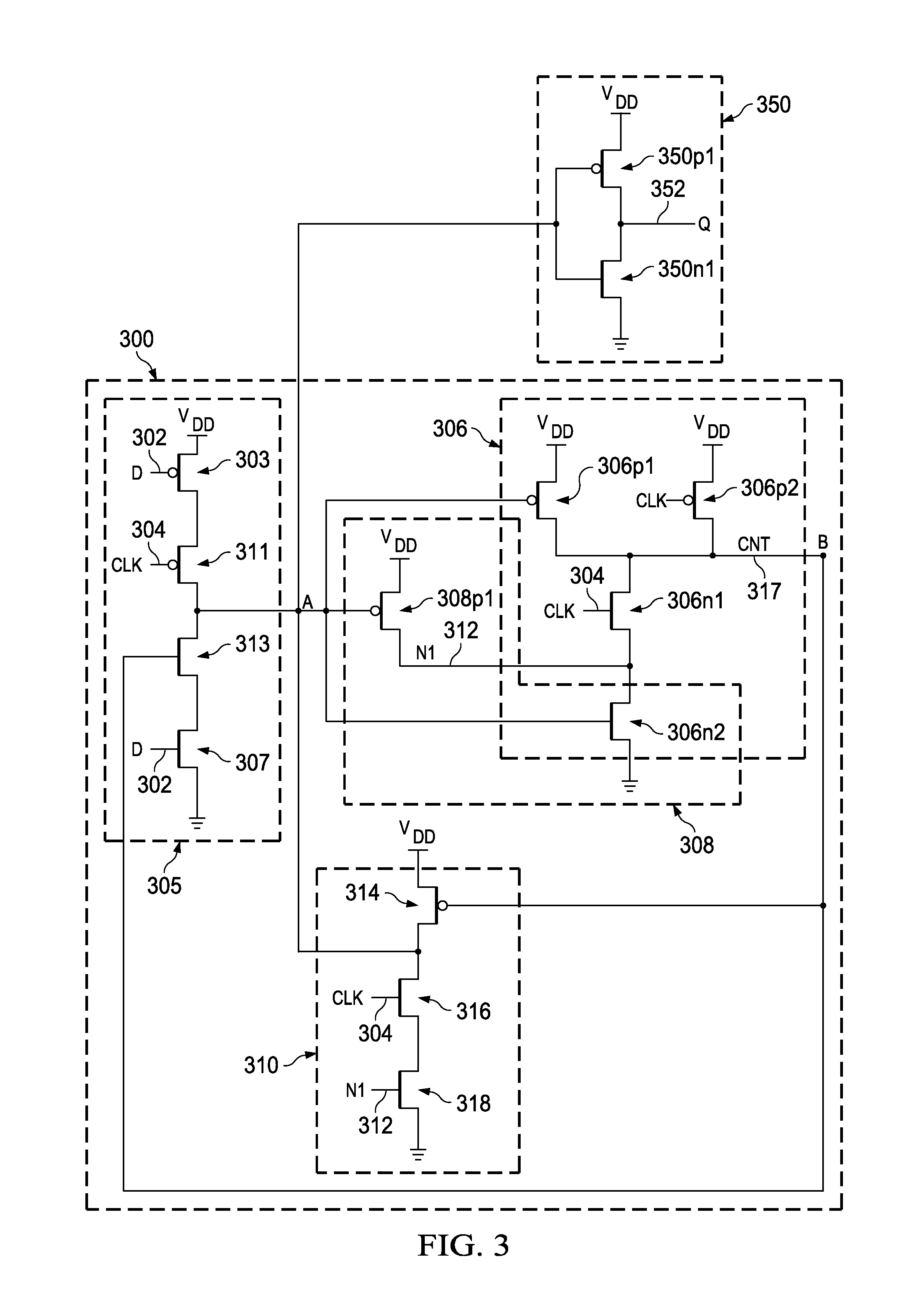 Integrated clock gating cell using a low area and a low power latch