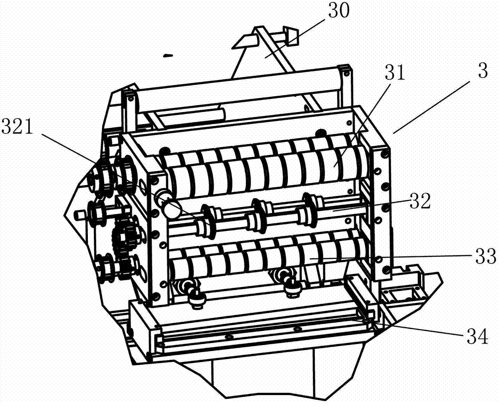 Polar plate dividing mechanism and automatic plate-wrapping assembly device for polar plate