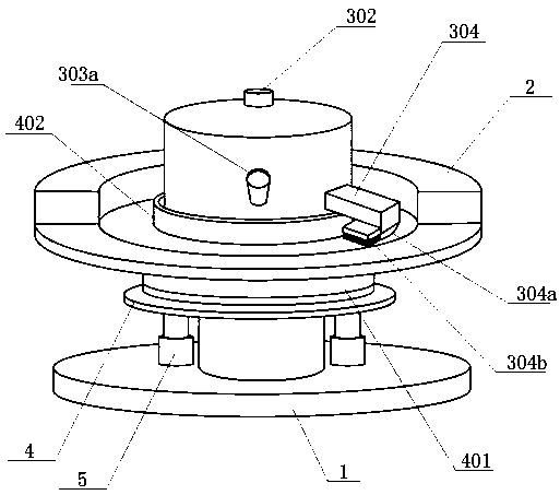 Grinding device for preparing white tea facial mask