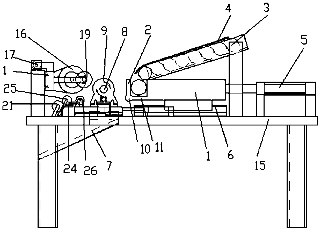 A ring profiling hammer handle shape processing and polishing equipment