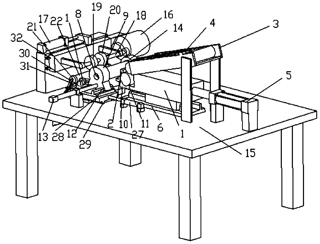 A ring profiling hammer handle shape processing and polishing equipment