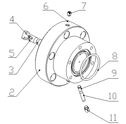 Hydraulic clamp for inner hole of high-precision thin-wall pipe fitting