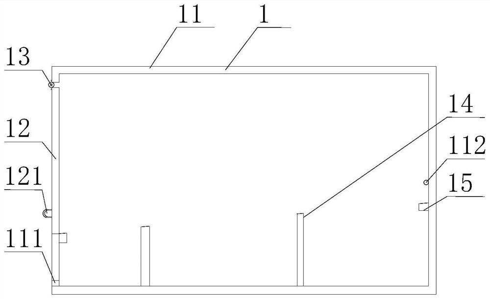 Discharging device for garbage transport vehicle