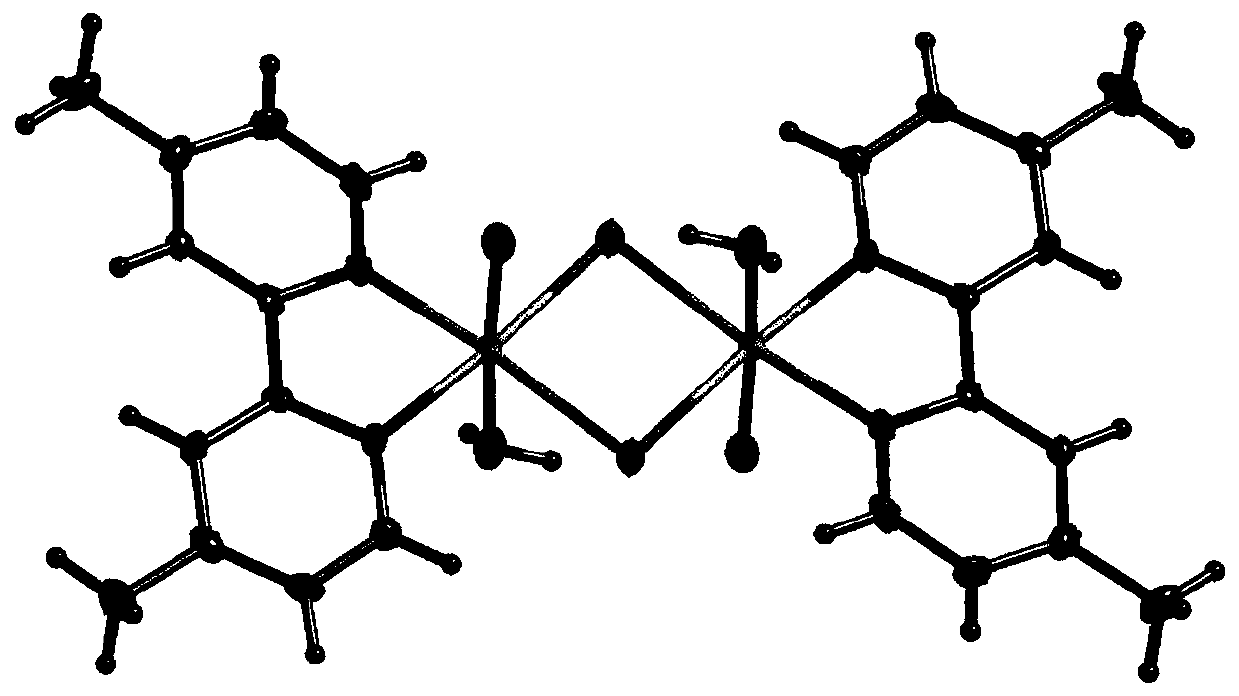 Dinuclear nickel coordination compound and preparation method and application thereof