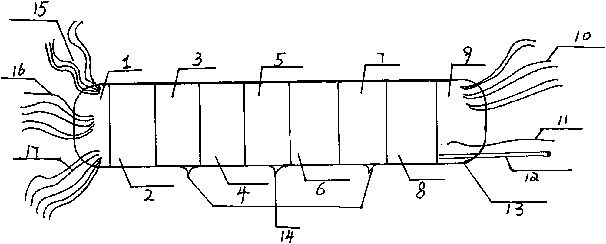 Implanted telemetering stimulating system based on wireless power transmission and two-way communication