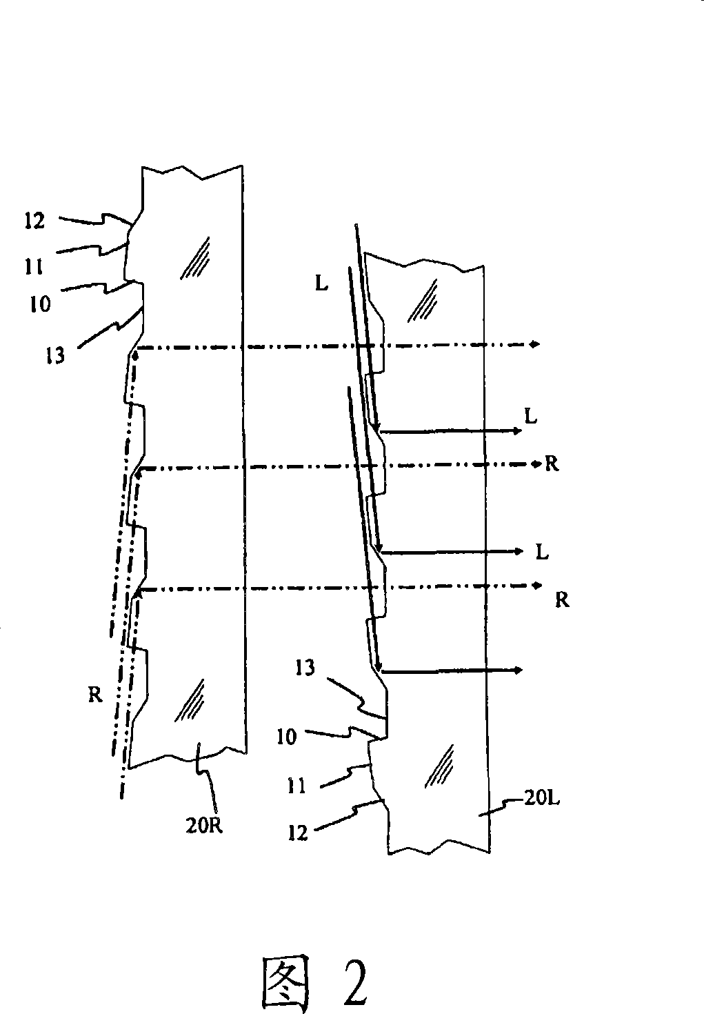 Autostereoscopic rear projection screen and associated display system