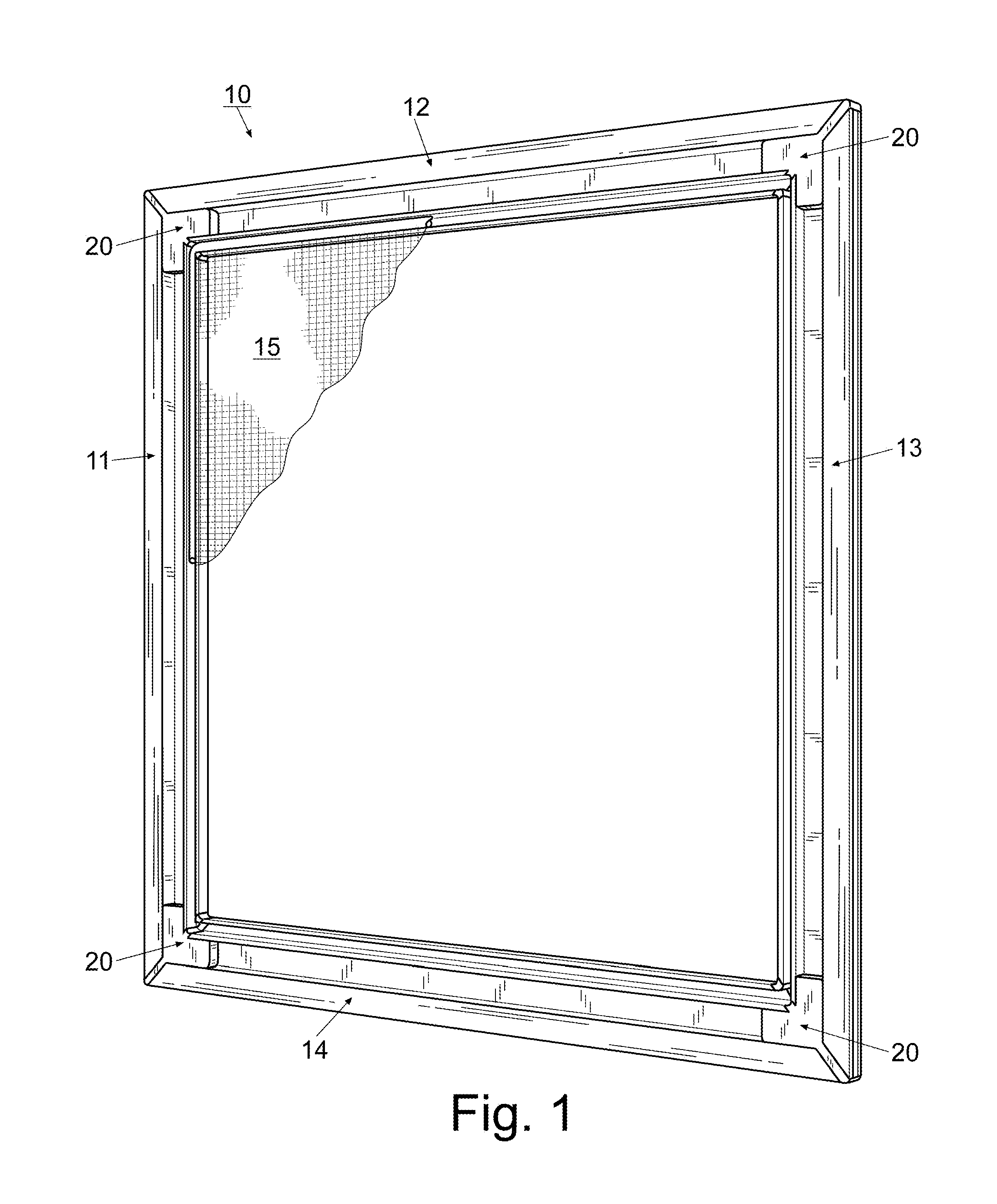 Framed window screen and connector